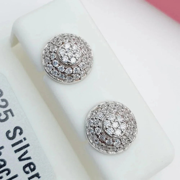 - 925 Sterling Silver Cubic Zirconia Earrings, U19254517 - Picture 1 of 11